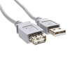 Extensión USB 1.8mts, gris, 165211 -MANHATTAN-
