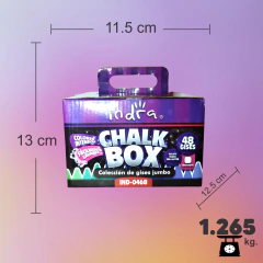 INDRA, Colección de Gises Jumbo 48pz, CHALK BOX, cuadrados 001 Set. en internet