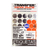 ETIQUETAS CIRCULO #A6 PLATA METALICO PZ