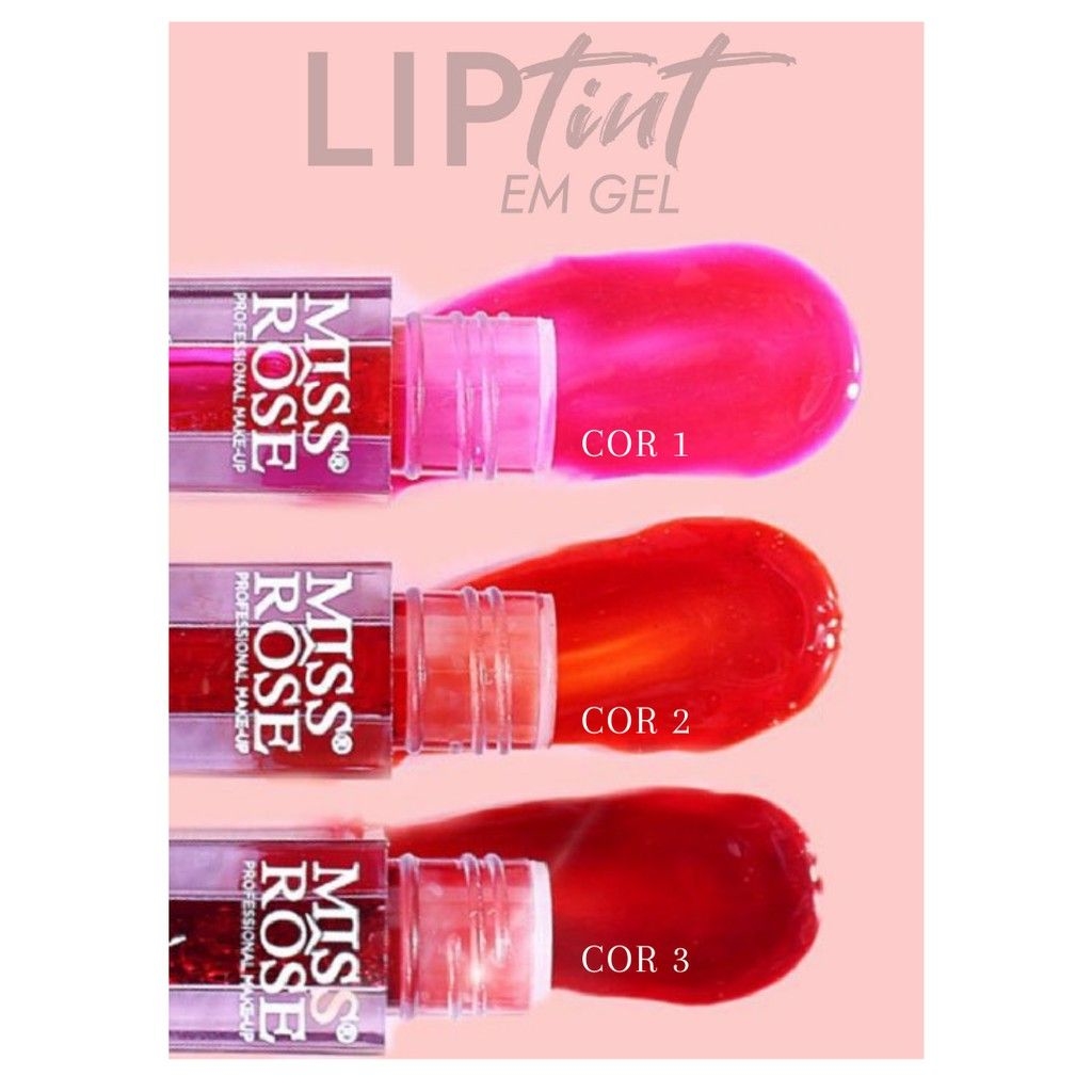 Lip tint em gel Miss Rose Manu Maquiagens
