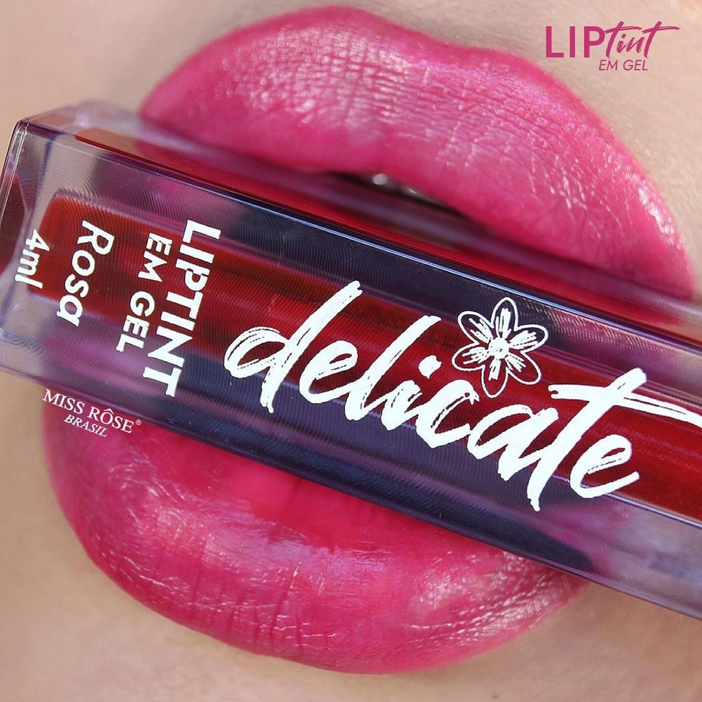 Lip tint em gel Miss Rose Manu Maquiagens