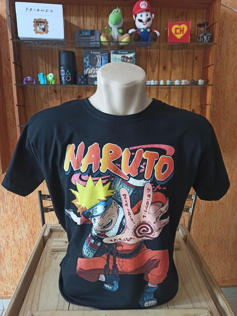 Camiseta Unissex Naruto Akatsuki Nuvens (Tam P) (Novo) - Arena