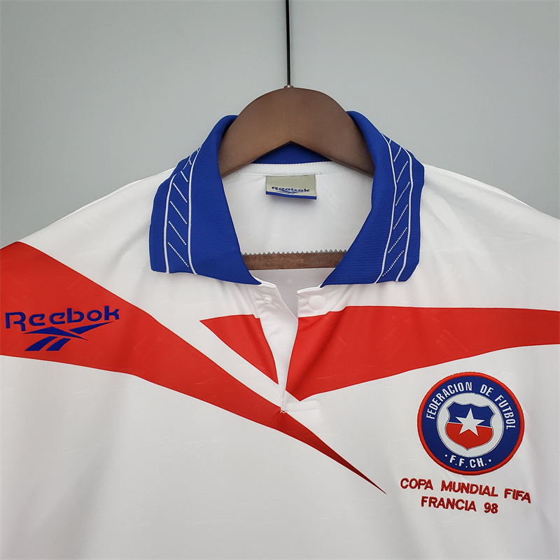 Camisa Retrô Seleção do Chile Copa 1998 Vermelha