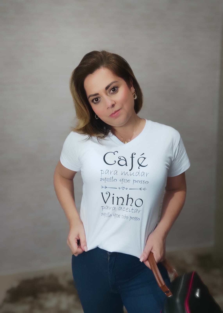 T-SHIRT CAFE - PRETO, Atacado Tshirt