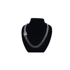 Imagen de Cadena broche Iced Out Zirconias Acero 316L