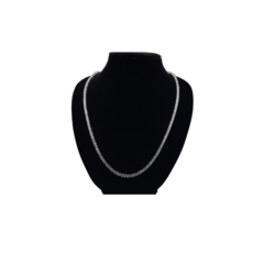 Collar TennisChain 3mm 20" Chapa Rodio