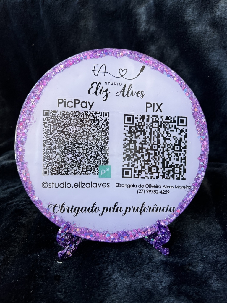 PLACA PIX - SOB ENCOMENDA - Comprar em CB Resinas