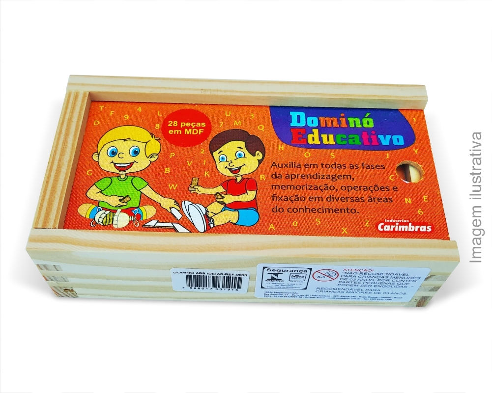 Brinquedo Educativo Domino Infantil Divisão e Multiplicação