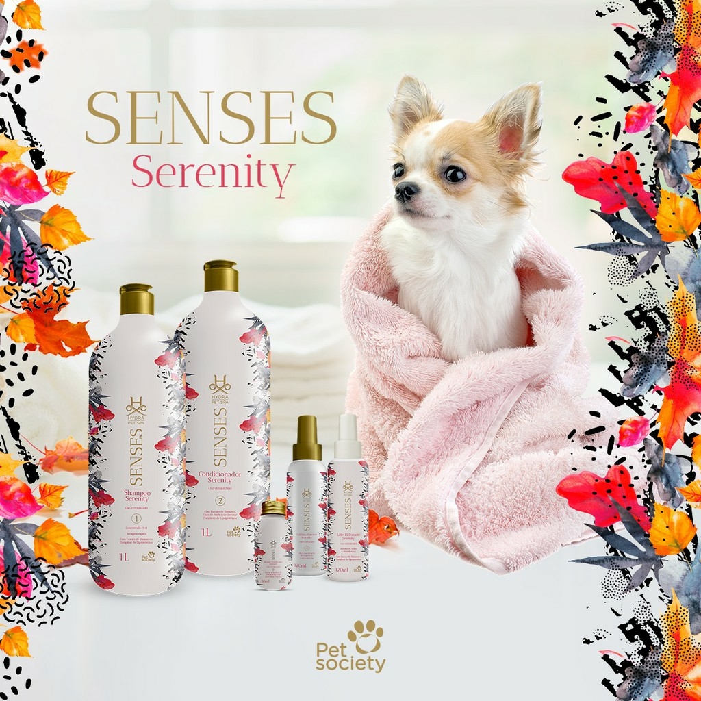 Kit Hydra Pet Spa Senses Serenity Pet Society Para Cães E Gatos