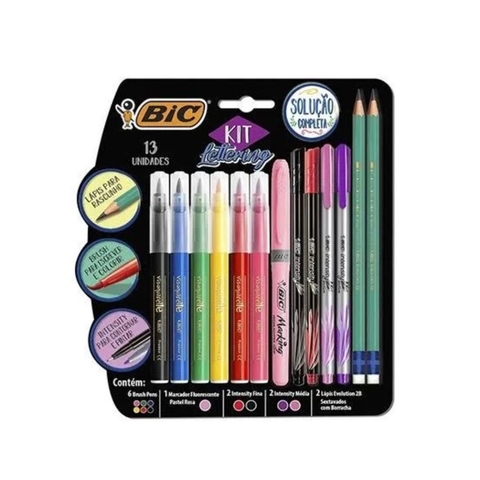 Kit Lettering 13 unidades Bic