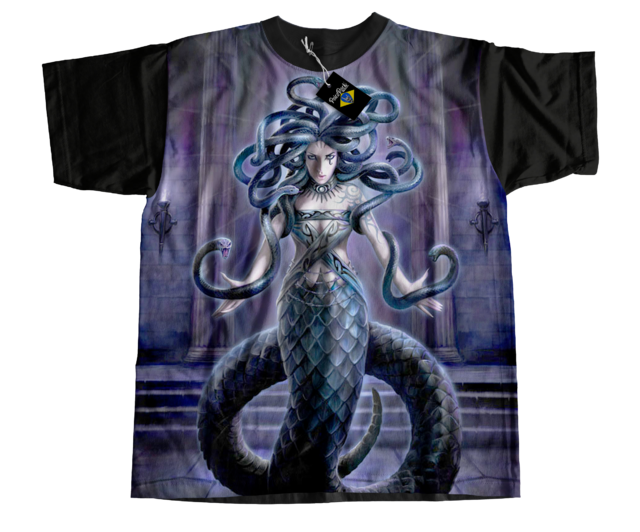 Camiseta Camisa Unissex Medusa Mitologia Grega