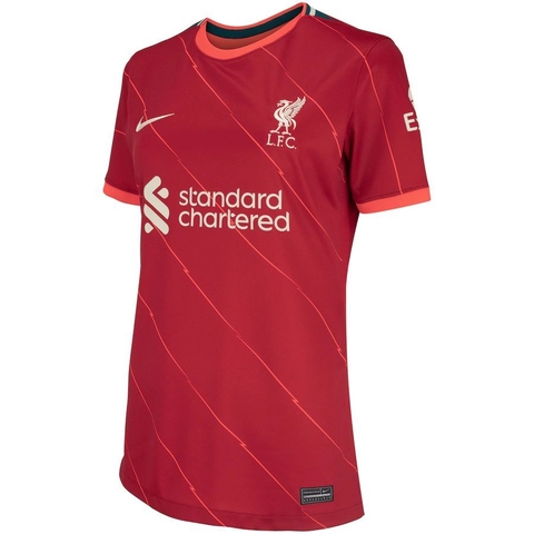 Camisa Liverpool II 21/22 Marfim - Feminina Baby Look - Nike