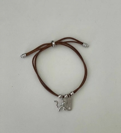 Pulseira gato marrom