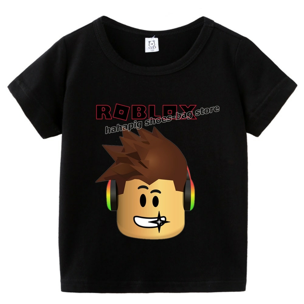 ROBLOX Bebê Camisas Casuais Crianças Moda ROBLOX T Shirt Algodão