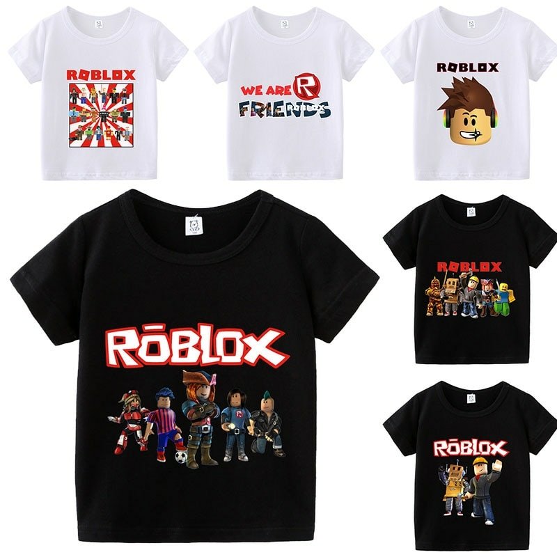 Camiseta Roblox Camisa Infantil Camisa Preta