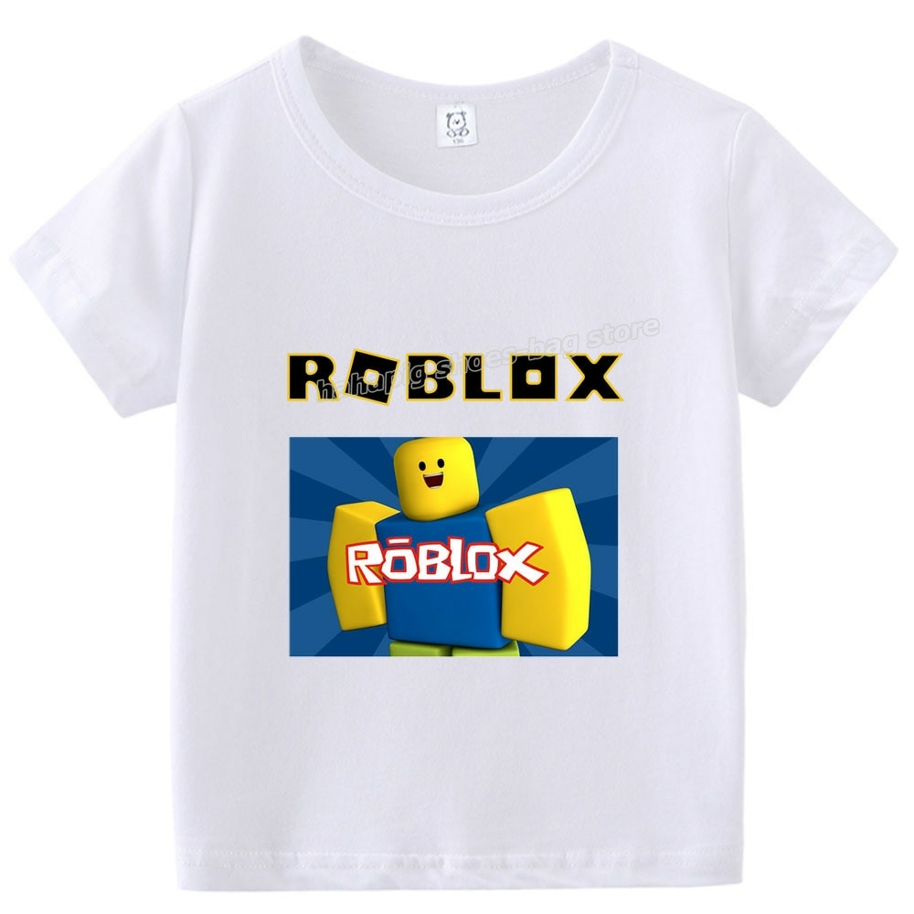 Roblox Baby Casual Camisas Crianças Moda Roblox T Shirt Algodão