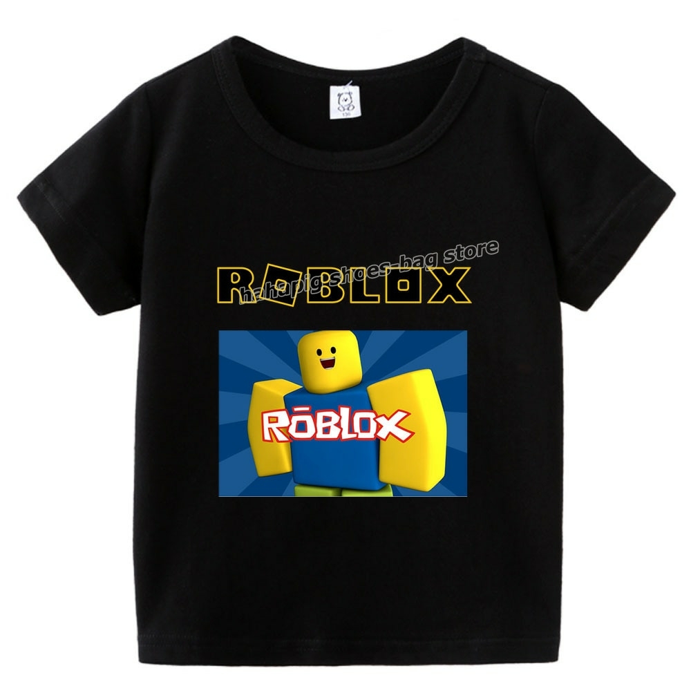 Camiseta Infantil Roblox Turma - Logo Cinza