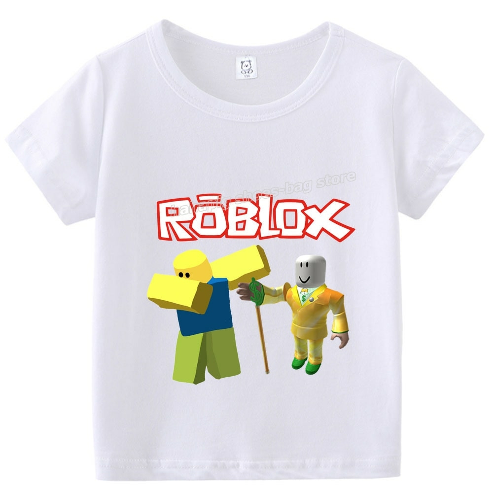 Roblox Baby Casual Camisas Crianças Moda Roblox T Shirt Algodão