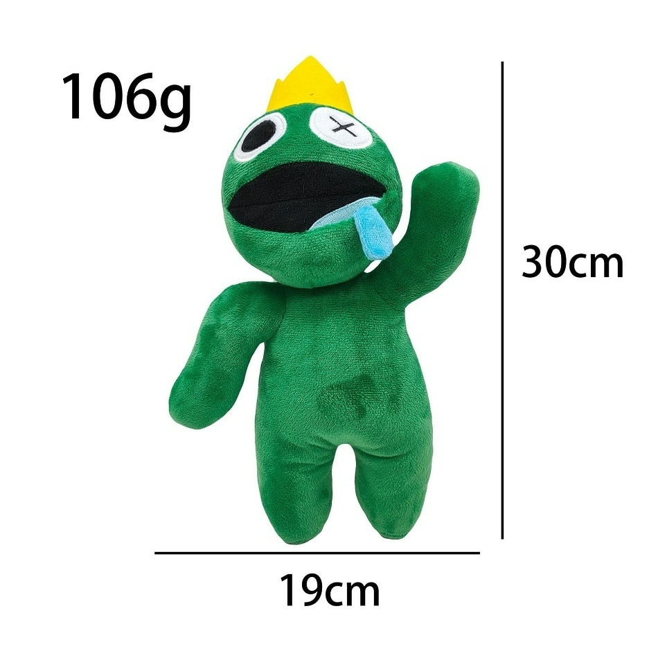 Rainbow Friends Roblox Boneco Verde Green 30cm pelucia