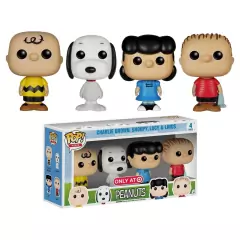 Charlie Brown, Snoopy, Lucy & Linus - Funko Peanuts - Pop! Minis - 04 pack - Target Exclusive