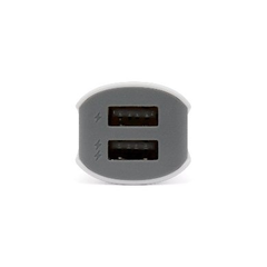 CARGADOR USB DUAL P/AUTO BCO - comprar en línea