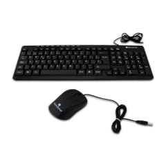 KIT TECLADO Y MOUSE ALÁMBRICO TECHZONE TZ19COMB01 en internet