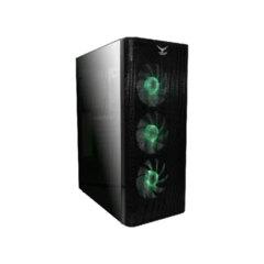 GABINETE NACEB ZED NA-0613 / RGB / ATX / NEGRO / ACRILICO / INCLUYE 3 VENTILADORES RGB