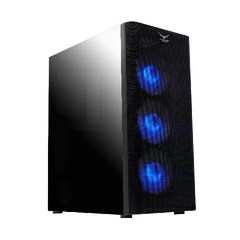GABINETE NACEB ZED NA-0613 / RGB / ATX / NEGRO / ACRILICO / INCLUYE 3 VENTILADORES RGB - comprar en línea