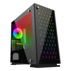 GABINETE GAMER BALAM RUSH TALOS GI980 MICRO TOWER MICRO ATX Y MINI ITX CRISTAL TEMPLADO USB 3.0 3 VENT