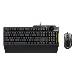 KIT GAMER DE TECLADO Y MOUSE ASUS INCLUYE TUF GAMING K1 + TUF GAMING M3, ALÁMBRICO, USB, NEGRO (INGLÉS) - comprar en línea