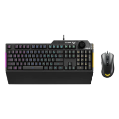 KIT GAMER DE TECLADO Y MOUSE ASUS INCLUYE TUF GAMING K1 + TUF GAMING M3, ALÁMBRICO, USB, NEGRO (INGLÉS) - comprar en línea