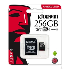 MICRO SD KINGSTON , 256 GB, NEGRO