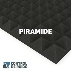 Panel acustico con forma de piramide