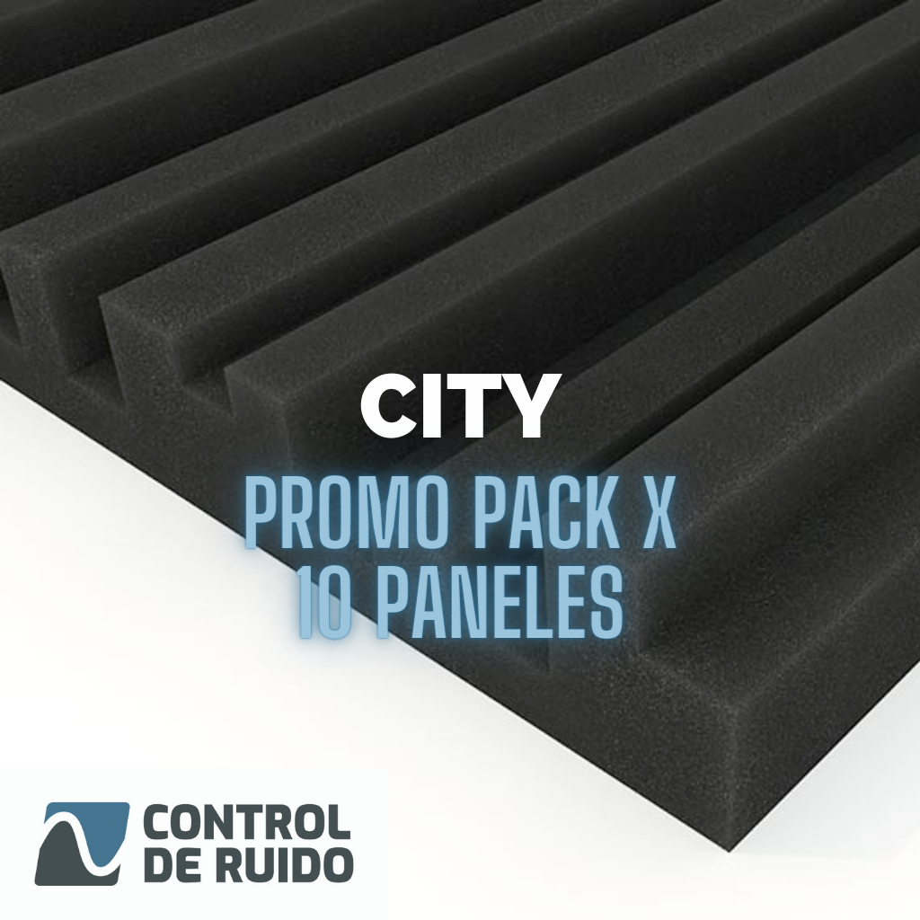 Pack de paneles fonoabsorbentes city