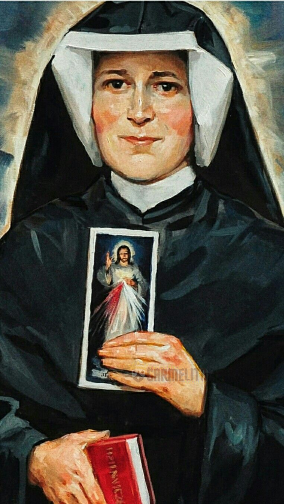 Santa Faustina Kowalska - Terciário Carmelita Ícones