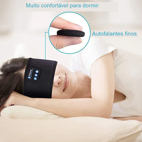 Fone Para Dormir Bandana Bluetooth 5.0 - SoundBand + Ebook Grátis