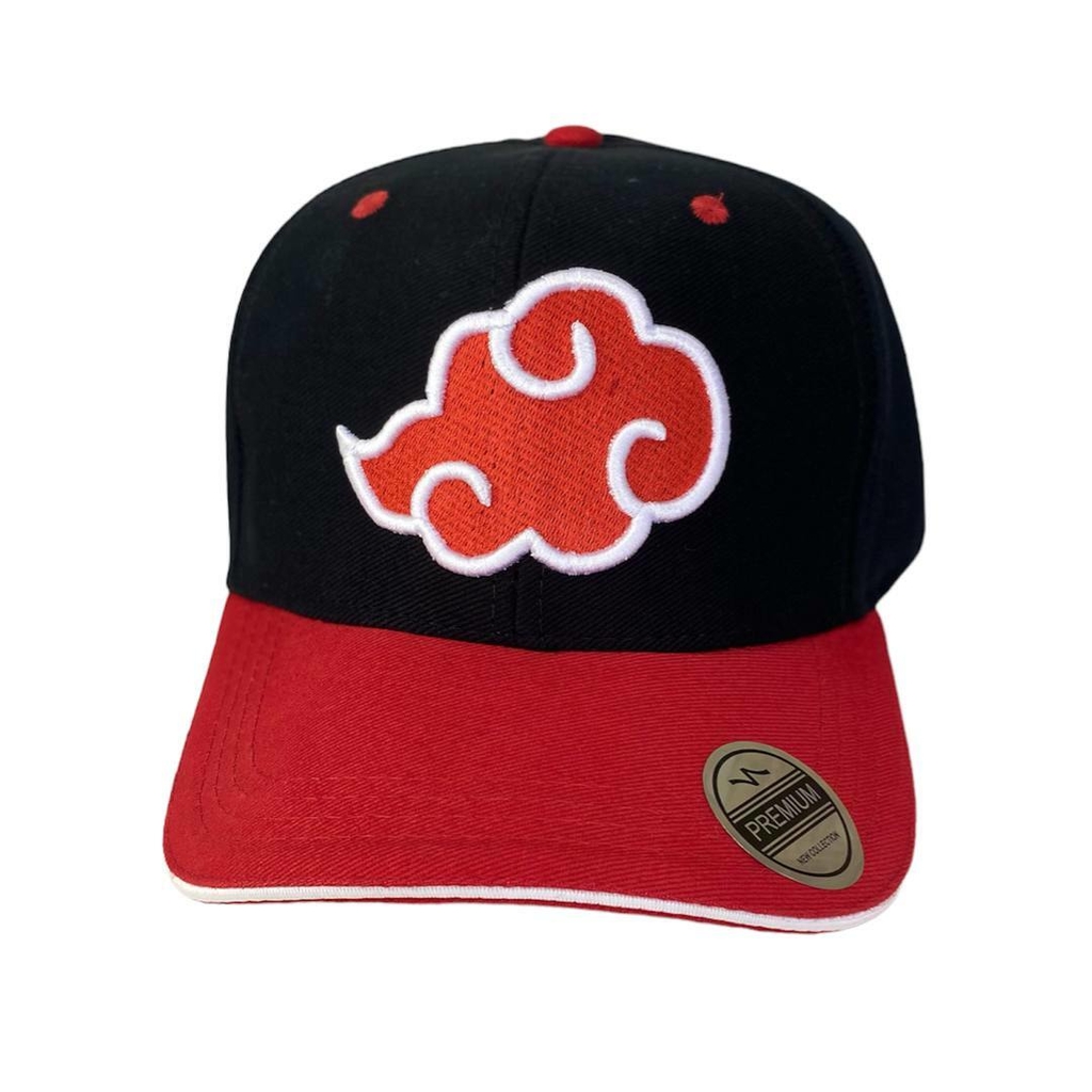 Chapéu Bucket Hat Naruto Akatsuki Nuvem Vermelha