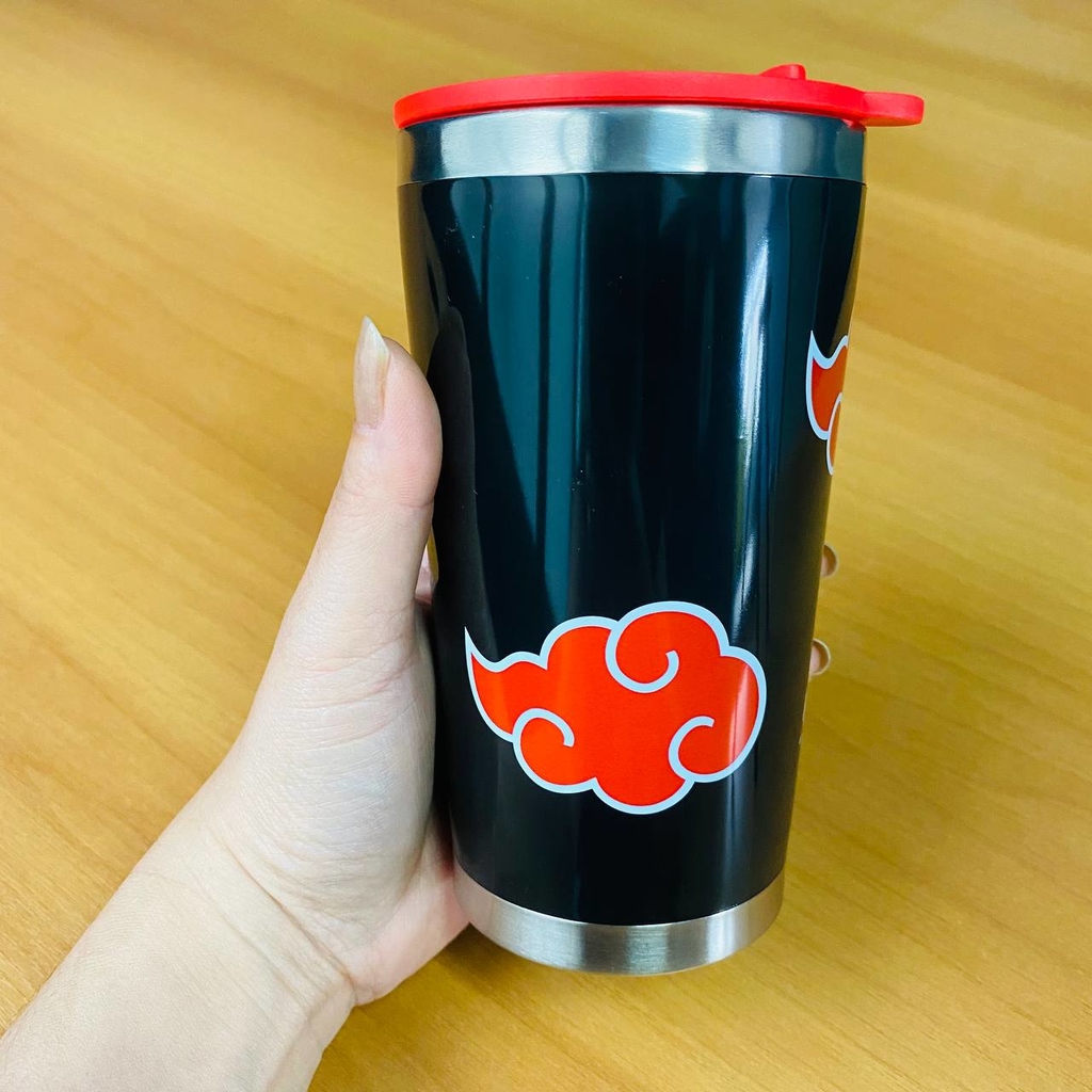 Copo Viagem Nuvem Akatsuki Naruto 400ml