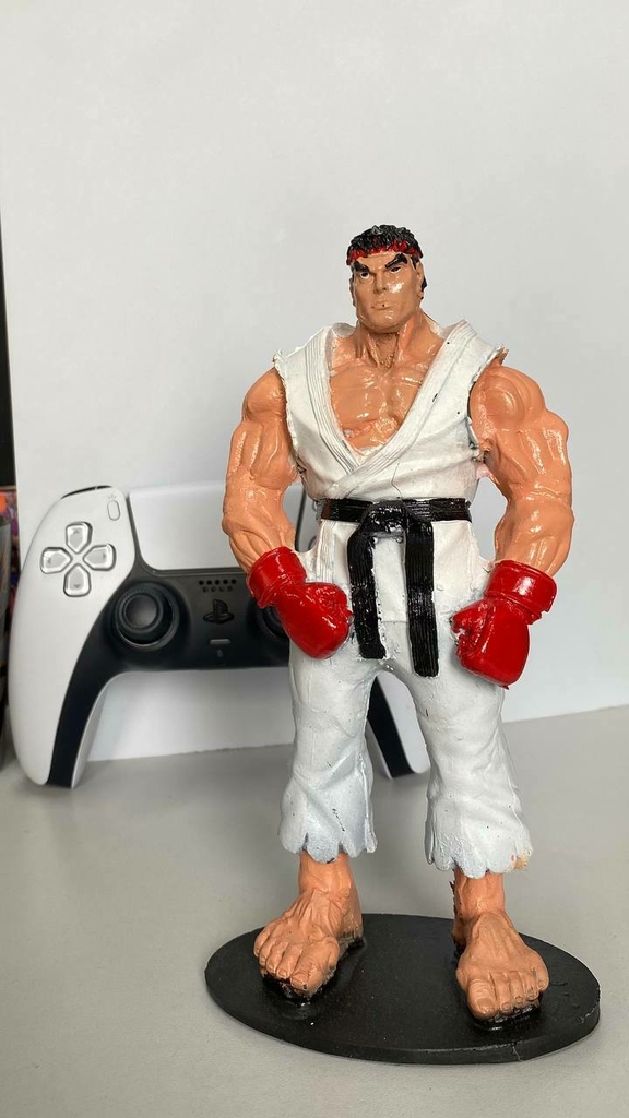 Guile Street Fighter Boneco Colecionável Resina