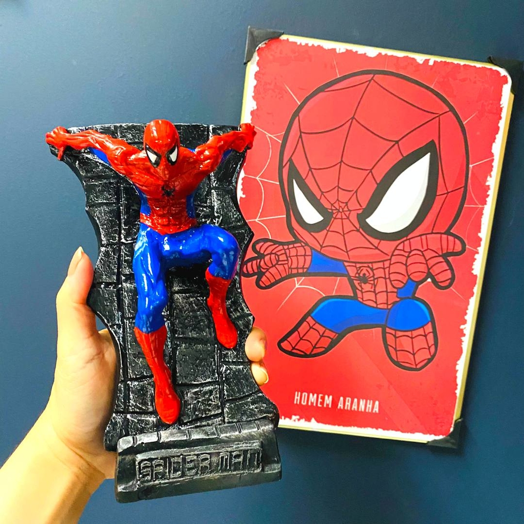 Action Figure Homem Aranha - Boneco Homem Aranha (Resina) - Zaplox  Colecionáveis