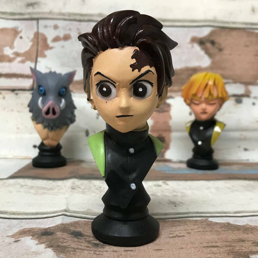 Bonecos Kit Com 6 Personagens Demon Slayer Kimetsu No Yaiba