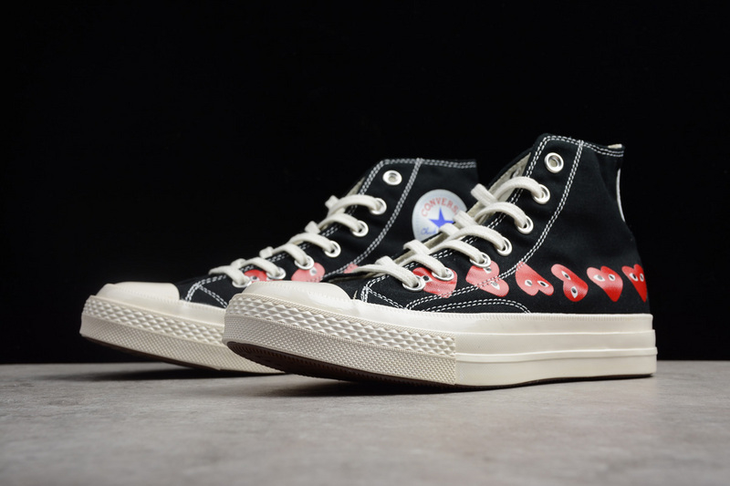 Play Comme Des Garçons x Converse Chuck Taylor All Star '70 High (Black)