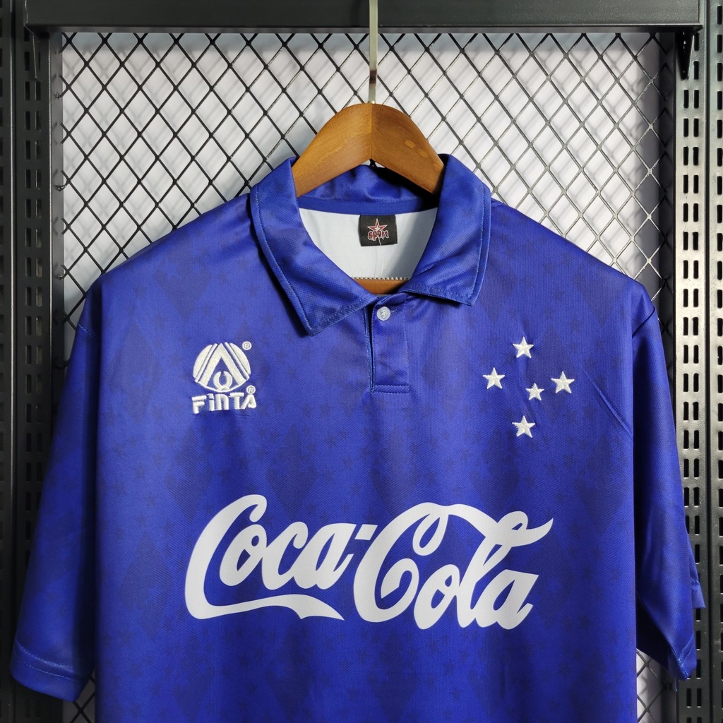 Camisa Retrô Cruzeiro Titular 1993/1994 Torcedor Masculina - Azul