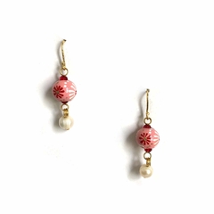 Aretes de cuentas pintadas - 6