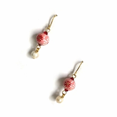 Aretes de cuentas pintadas - 6 en internet
