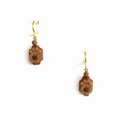 Aretes de barro rojo - 1
