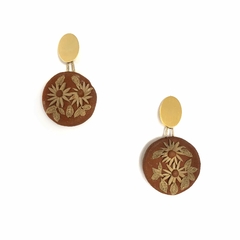 Aretes de barro rojo - 2