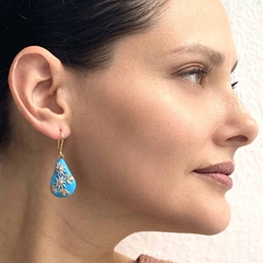 Aretes de barro pintado - 3 - comprar en línea