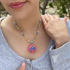 Collar de barro pintado - 2 - comprar en línea