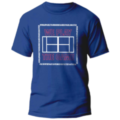 Remera Deportiva Padel Algodòn Azul We Play The Game